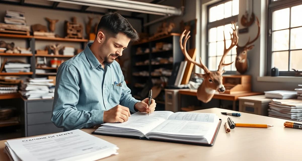Proper documentation practices for Colorado deer taxidermy records Colorado taxidermist maintaining detailed deer specimen records for CPW compliance and audit requirements