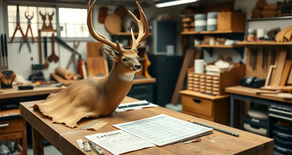 Taxidermy pricing guide for profitable deer mounts Deer taxidermy pricing calculator showing cost breakdown for shoulder mount including materials, labor, and overhead allocation