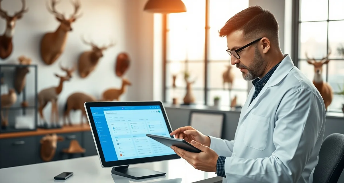 Next-generation taxidermy shop management platform Modern taxidermy software interface comparing Final Shot alternative with cloud-based AI intake system for specimen management