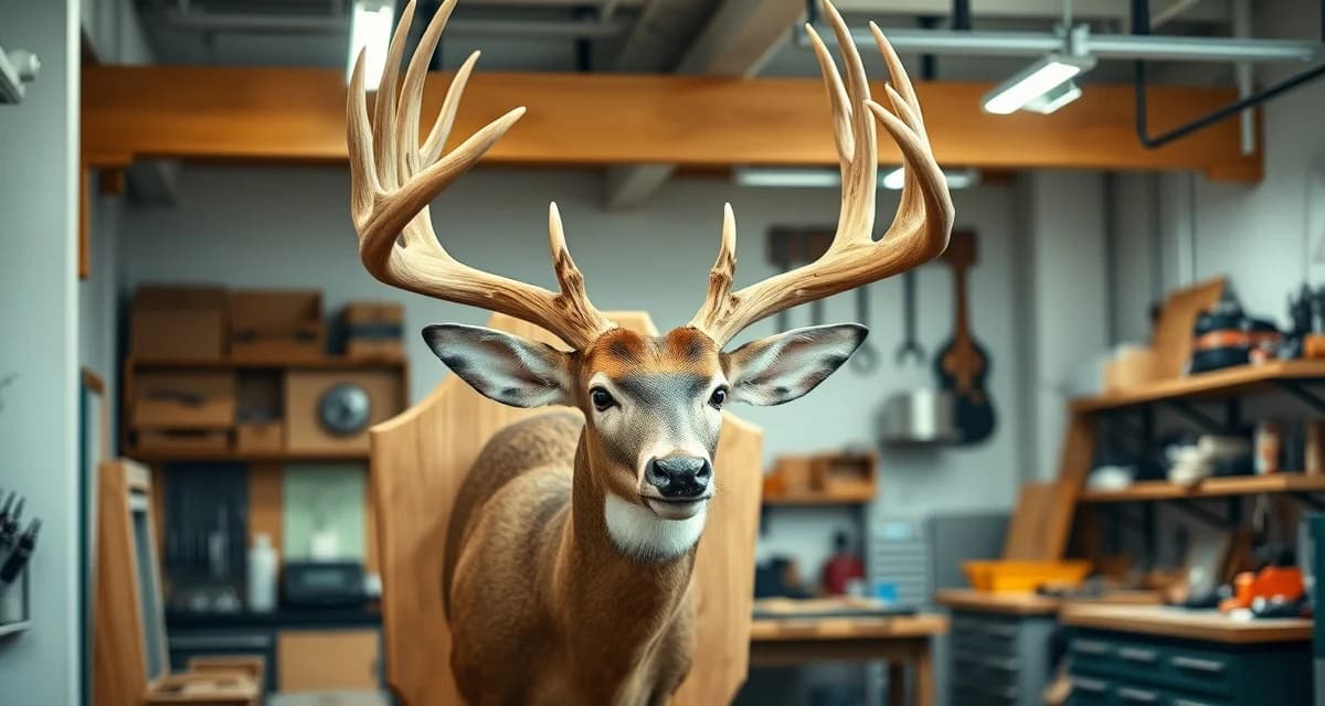 Premium Iowa trophy deer mount example Trophy whitetail deer mount display showcasing Iowa taxidermy craftsmanship and high-quality antler work from seasonal hunting operations.