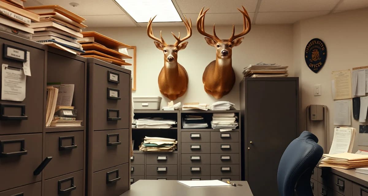 Commercial taxidermy record keeping requirements Michigan taxidermist maintaining detailed deer specimen records and documentation for regulatory compliance and conservation officer inspections