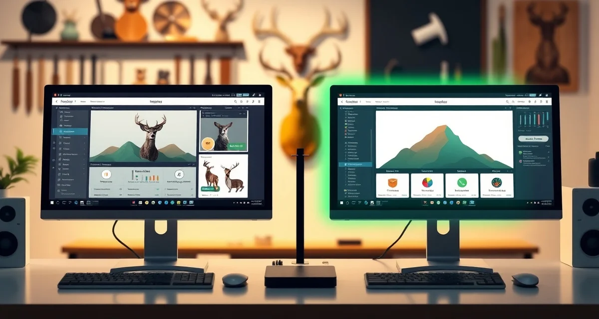 Taxidermy software feature comparison visualization MountChief and MountMonitor software interface comparison showing dashboard features for taxidermy shop management