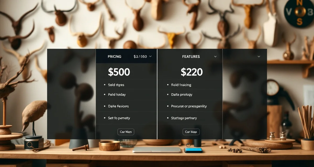 MountMonitor 2026 pricing structure and feature comparison MountMonitor pricing tiers comparison showing $50-$200 monthly costs with feature breakdowns versus MountChief taxidermy software