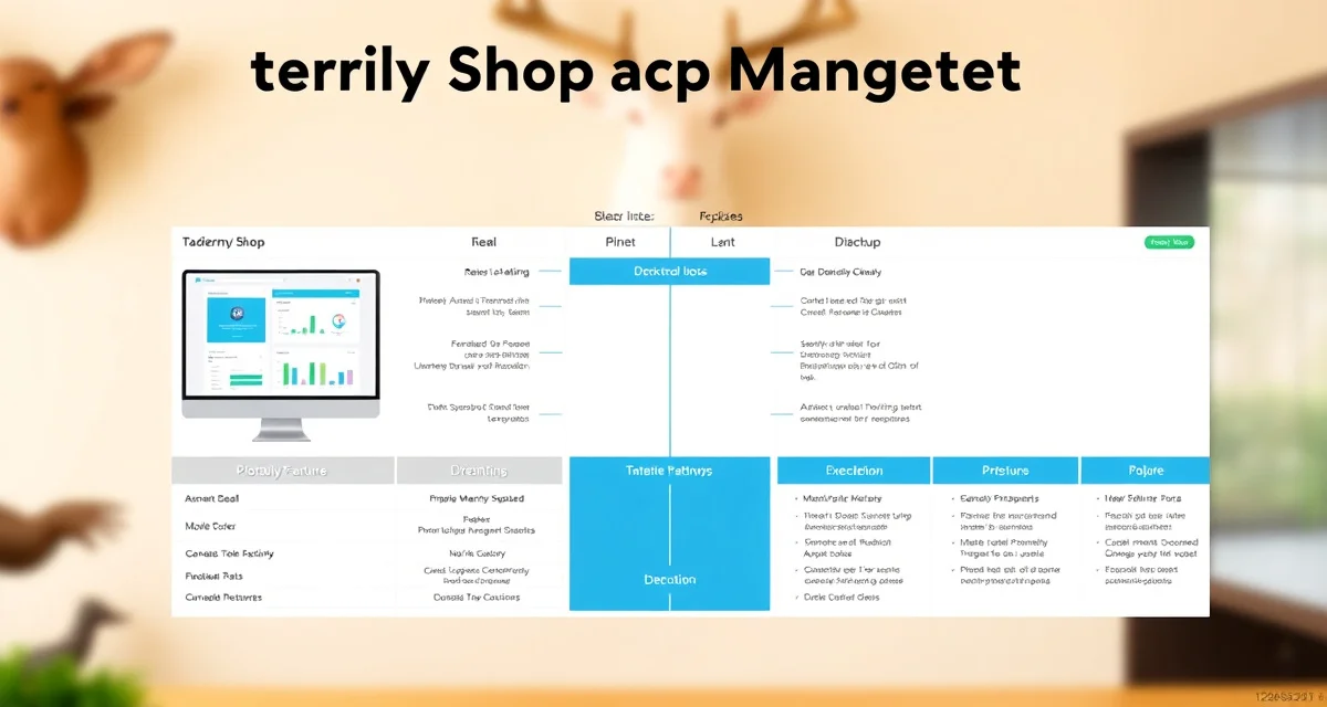 Taxidermy business software comparison visualization Comparison chart of taxidermy shop management software programs showing features and pricing options for different business types.
