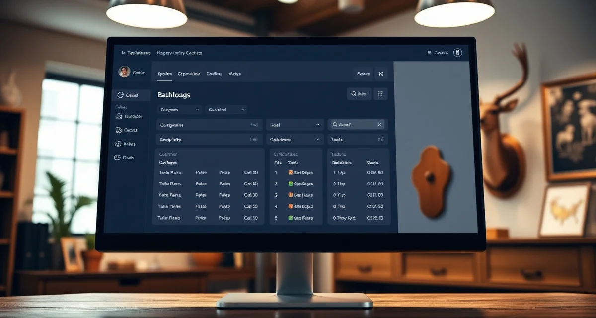 Taxidermy portal software dashboard setup MountChief taxidermy customer portal dashboard showing quick setup configuration interface for shop profile and species workflows.