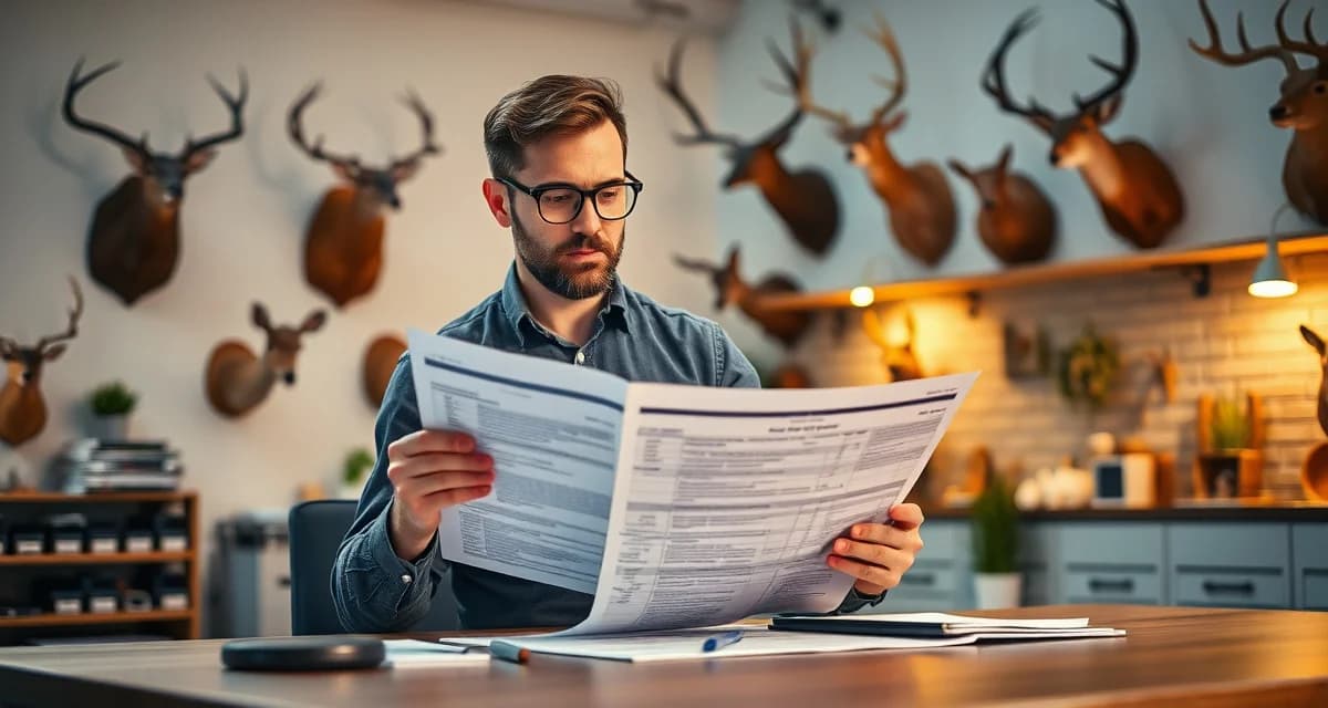 Taxidermy project timeline planning and customer communication Taxidermy shop manager setting customer timeline expectations with written documentation and production schedule